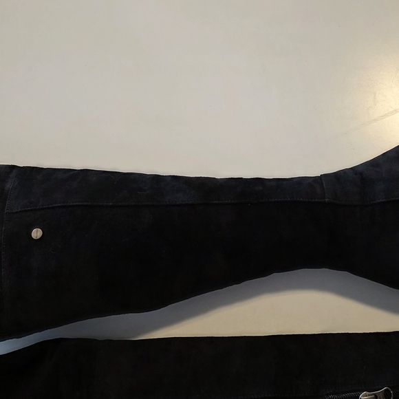 Elegant 100% Suede Black Over-the-Knee Women's Boots EU 7 - Picture 4 of 10